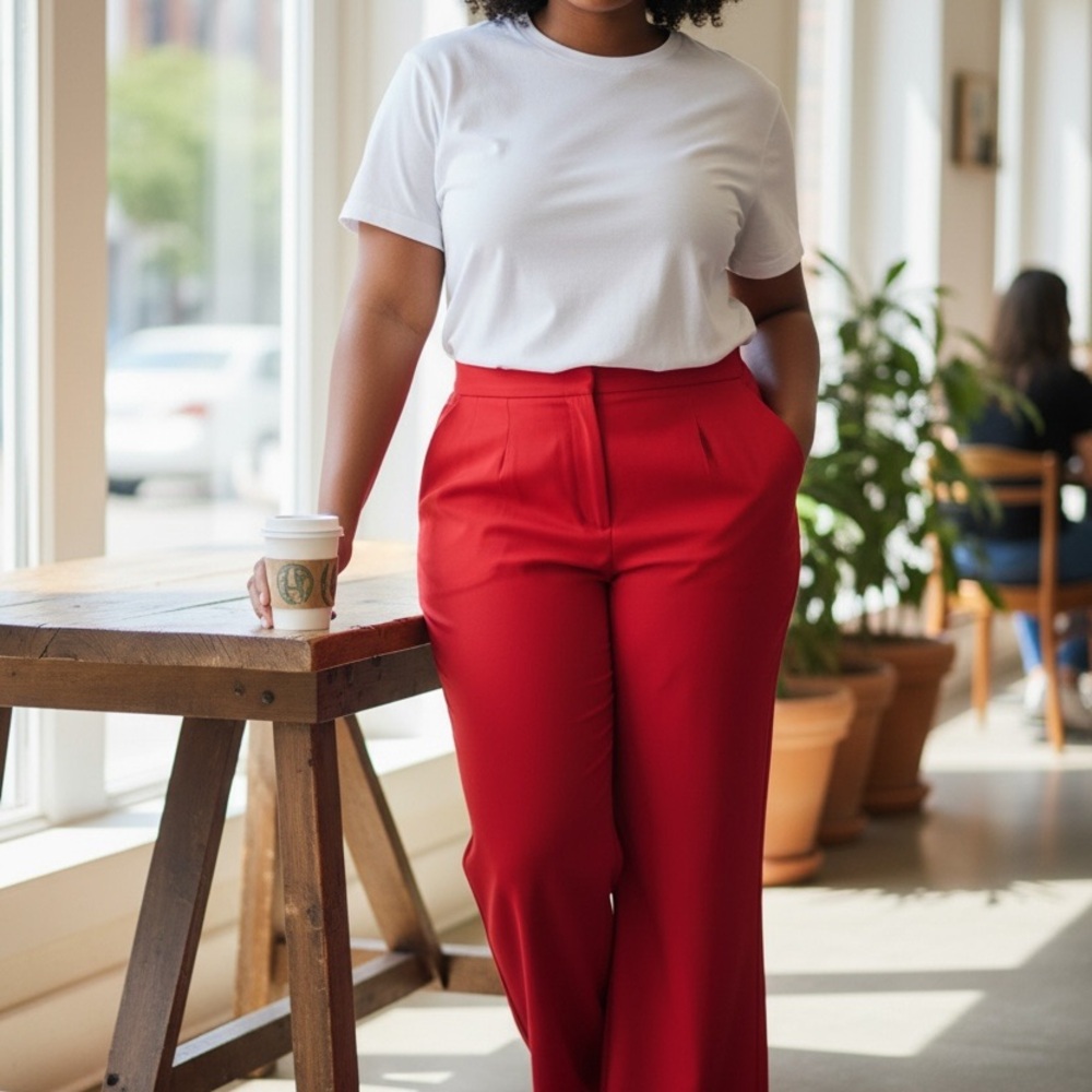 Ann Taylor Bold Red Women's Trousers